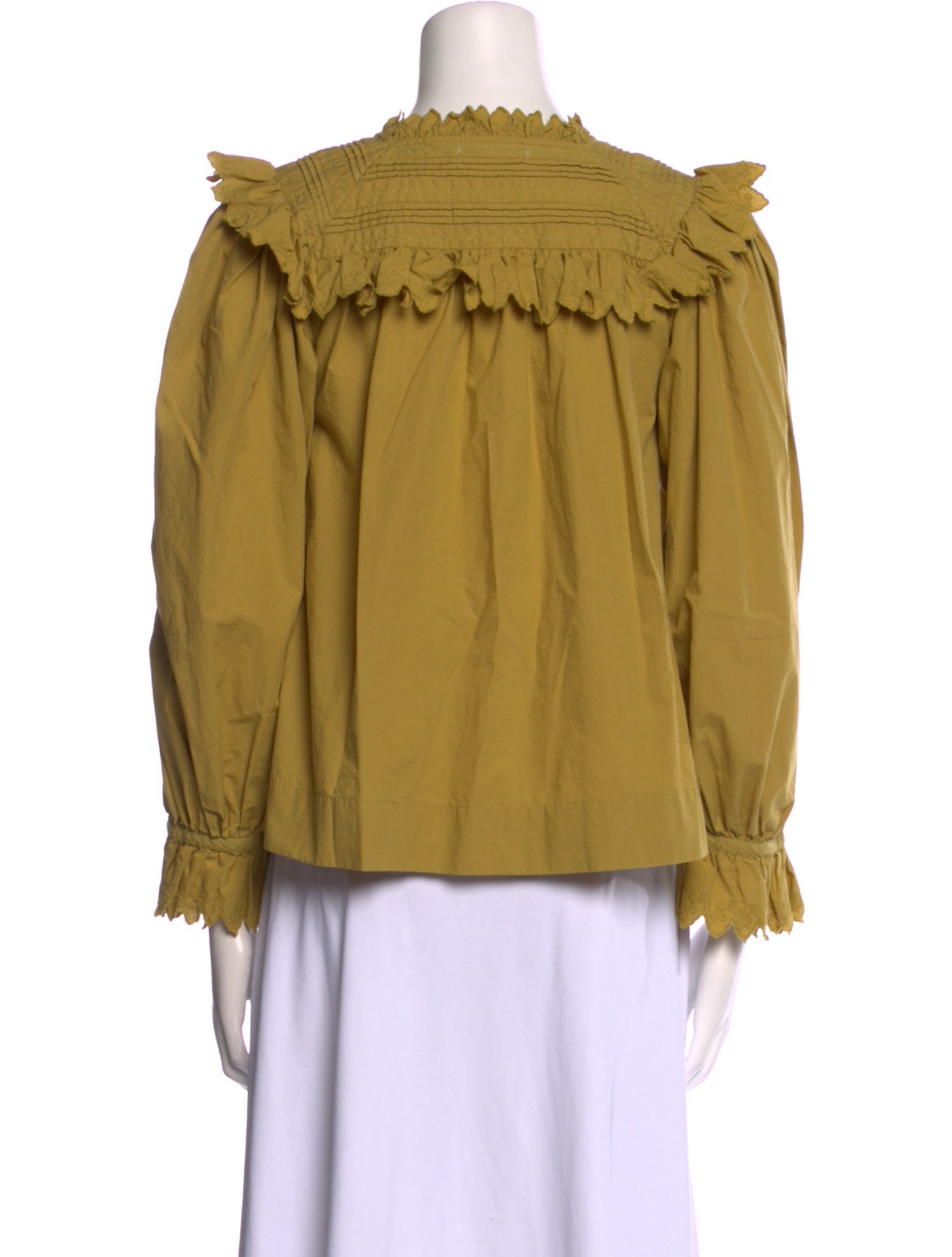 DÔEN Crew Neck Long Sleeve Blouse